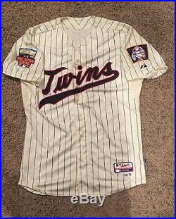 2014 Jorge Polanco Game Used Rookie Jersey TWINS MLB Authenticated