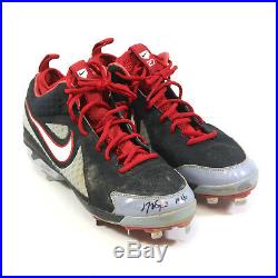 2014 Mike Trout Signed Game Used Worn Cleats Mvp Season Anderson Loa. Pounded
