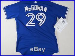 2014 Toronto Blue Jays Game Worn Used Dustin McGowan MLB Baseball Jersey Set 1