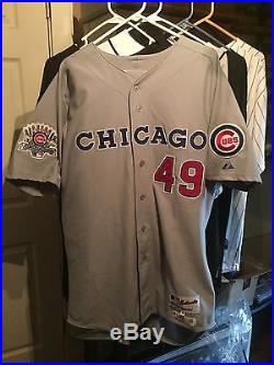2015 CHICAGO CUBS JAKE ARRIETA GAME USED JERSEY All Star patch MLB Authenticated