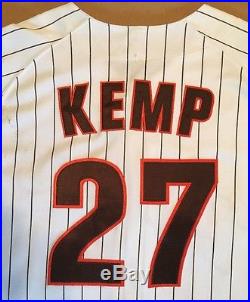 2015 Game Used MATT KEMP Padres Throwback Jersey Photo Matched MLB Authenticated