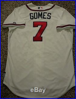 2015 Jonny Gomes Game Used Atlanta Braves HR Jersey! MLB Holo! Red Sox