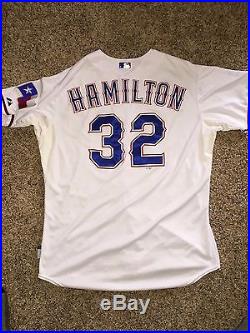 2015 Josh Hamilton Game Used Worn Texas Rangers Jersey MLB Authenticated