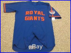 2015 Mets Royal Giants Game Used Jersey #53 size 44 MLB Hologram Racaniello
