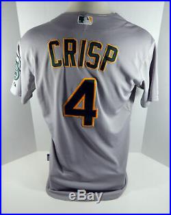2015 Oakland Athletics A's Coco Crisp #4 Game Used Grey Jersey
