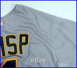 2015 Oakland Athletics A's Coco Crisp #4 Game Used Grey Jersey