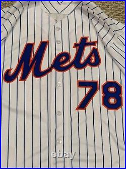 2015 POST SEASON LANGILL size 46 New York Mets game jersey issued home MLB