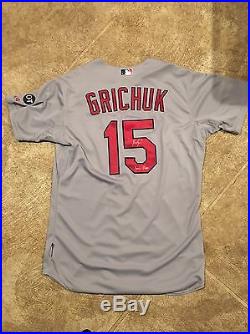 2015 Randall Gritchuk Cardinals Game Used Worn Jersey Signed