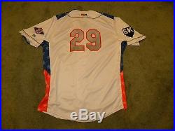 2016 Binghamton Mets Team Signed Game Worn Jersey Amed Rosario Dominic Smith