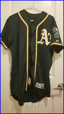 2016 Game Worn Oakland A's Coco Crisp Jersey Walk Off Hit Photomatch Size 44