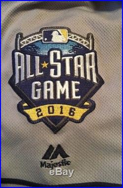 2016 JABARI BLASH Game Used Padres Road Grey Jersey #32 All Star Patch Yankees