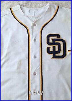 2016 MATT KEMP Game Used Padres Home Jersey #27 Dodgers Reds MLB Authenticated