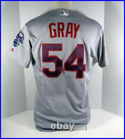 2016 Oakland Athletics A's Sonny Gray #54 Game Used Grey 4th of July Jersey