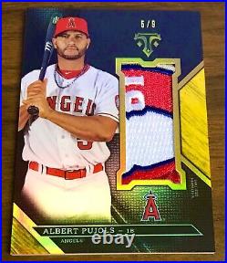 2016 Topps Triple Threads 5/9 #5 Jersey # Albert Pujols Game Used Jersey Patch
