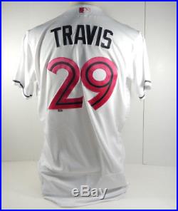 2016 Toronto Blue Jays Devon Travis #29 Game Issued Mother's Day Jersey BLU1190