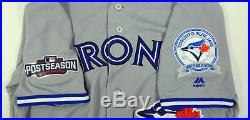 2016 Toronto Blue Jays Melvin BJ Upton #7 Game Issued Grey Playoff Jersey