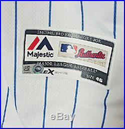 2016 WILLSON CONTRERAS SIGNED CUBS NLDS 2 GAME USED Playoff Jersey MLB JB946562