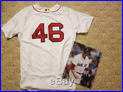2017 Boston Red Sox Game Worn Craig Kimbrel Used Jersey Reliever of the Year