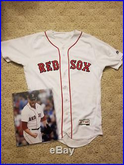 2017 Boston Red Sox Game Worn Craig Kimbrel Used Jersey Reliever of the Year