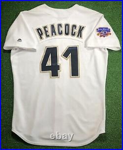 2017 Brad Peacock Houston Astros Game Used Worn 1997 Throwback Jersey Pants Hat