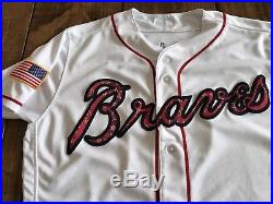 2017 Brandon Phillips Game Used Jersey Atlanta Braves Cincinnati Reds