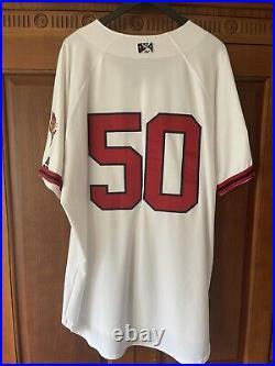 2017 Buffalo Bisons 30th Anniversary Game Worn #50 Jersey XL (NOBR)