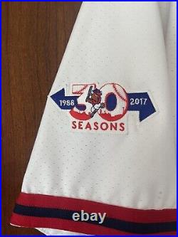 2017 Buffalo Bisons 30th Anniversary Game Worn #50 Jersey XL (NOBR)