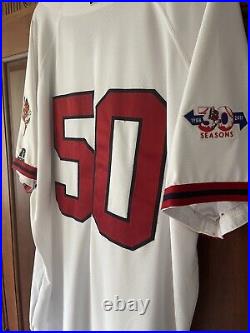 2017 Buffalo Bisons 30th Anniversary Game Worn #50 Jersey XL (NOBR)