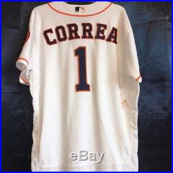 2017 Houston Astros Carlos Correa Game Used Home Run Jersey 5/9/2017 MLB COA