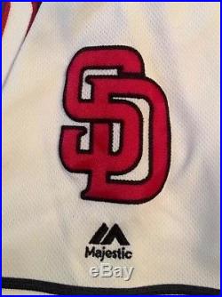 2017 MANUEL MARGOT Game Used Padres Jersey #7 Stars & Stripes MLB Authenticated