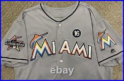 2017 Miami Marlins David Phelps Team Issued Jersey