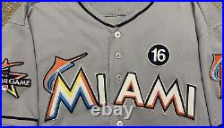 2017 Miami Marlins David Phelps Team Issued Jersey