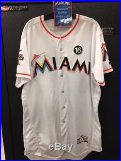 2017 Miami Marlins Giancarlo Stanton Game Used 2-HR Jersey 4/12/2017 MLB COA