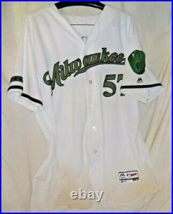 2017 Milwaukee Brewers 7 Innings Game Used Memorial Day Signed Jersey MLB