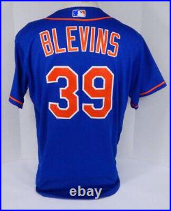 2017 New York Mets Jerry Blevins #39 Game Used Blue Jersey METS6257