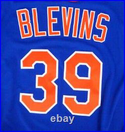 2017 New York Mets Jerry Blevins #39 Game Used Blue Jersey METS6257