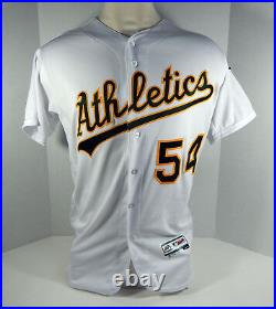 2017 Oakland Athletics A's Sonny Gray #54 Game Issued Poss Used White Jersey