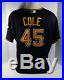 2017 Pittsburgh Pirates Gerrit Cole #45 Game Issued Black Alternate Jersey