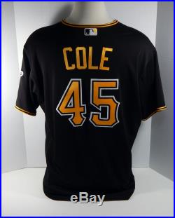 2017 Pittsburgh Pirates Gerrit Cole #45 Game Issued Black Alternate Jersey