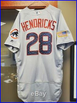 2017 Stars & Stripes KYLE HENDRICKS Game Used Chicago Cubs Jersey MLB holo 2016