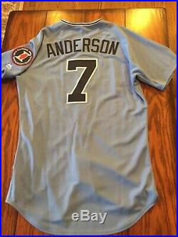 2018 Chicago White Sox TBTC Tim Anderson Game Used Blue Jersey Pants