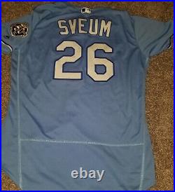 2018 Game Issued Majestic Kansas City Royals Dale Sveum Jersey Patch