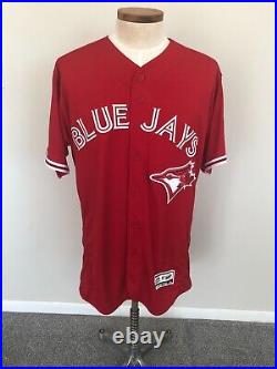 2018 Game Used Curtis Granderson Jersey and Nameplate Blue Jays Canada Day