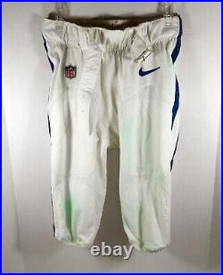 2018 Indianapolis Colts Andrew Luck #12 Game Used White Pant Last C Reg S Start