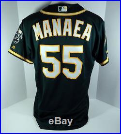 2018 Oakland Athletics A's Sean Manaea #55 Game Used Green Jersey 10th Win