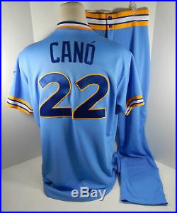 2018 Seattle Mariners Robinson Cano #22 Game Issued Blue 1979 TBTC Jersey Pants