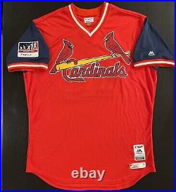 2018 Tyler Lyons ST LOUIS CARDINALS PLAYERS WEEKEND GAME Issued JERSEY T-LY 48