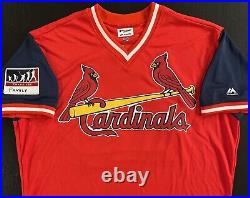 2018 Tyler Lyons ST LOUIS CARDINALS PLAYERS WEEKEND GAME Issued JERSEY T-LY 48