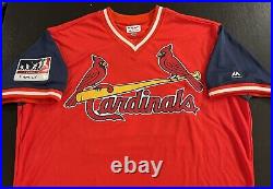 2018 Tyler Lyons ST LOUIS CARDINALS PLAYERS WEEKEND GAME Issued JERSEY T-LY 48