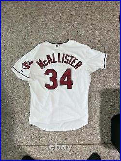 2018 Zach McAllister Authentic Team Issued Jersey Indians New York Yankees